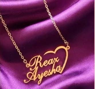 24K Gold plated Personalized Love Heart Necklace